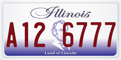 IL license plate A126777