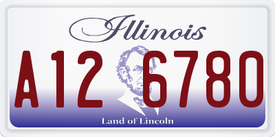 IL license plate A126780
