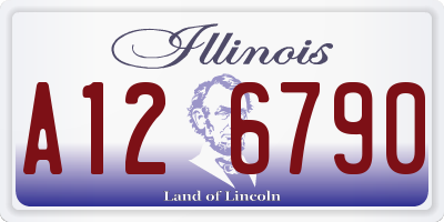 IL license plate A126790