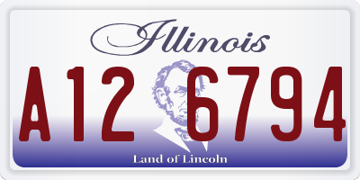 IL license plate A126794