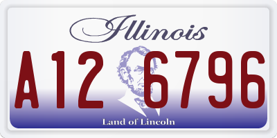 IL license plate A126796