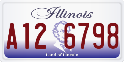 IL license plate A126798