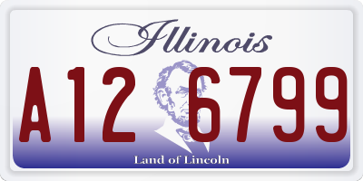 IL license plate A126799