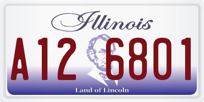 IL license plate A126801