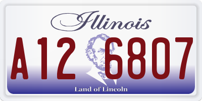 IL license plate A126807