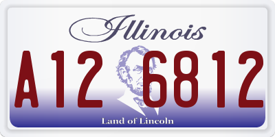 IL license plate A126812
