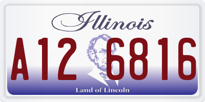 IL license plate A126816