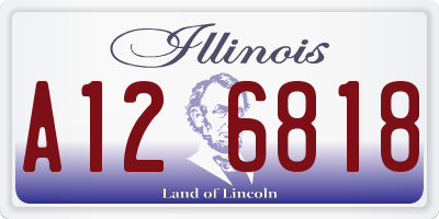IL license plate A126818