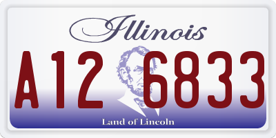 IL license plate A126833
