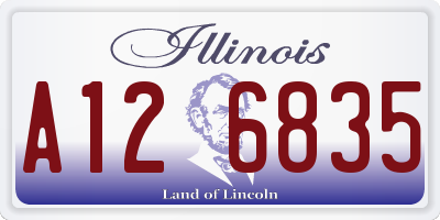 IL license plate A126835