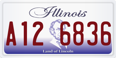 IL license plate A126836