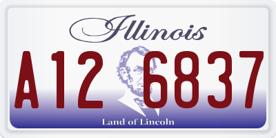 IL license plate A126837