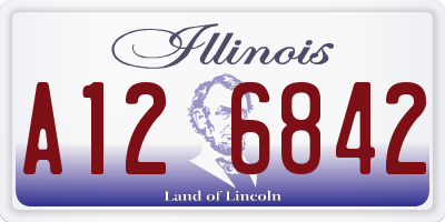IL license plate A126842