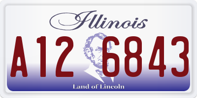 IL license plate A126843