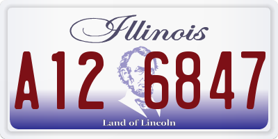 IL license plate A126847
