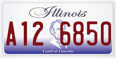 IL license plate A126850