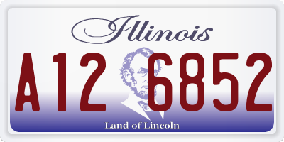 IL license plate A126852