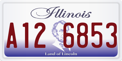 IL license plate A126853