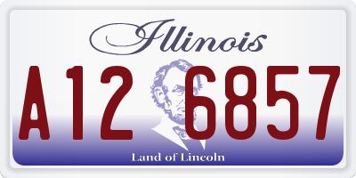 IL license plate A126857