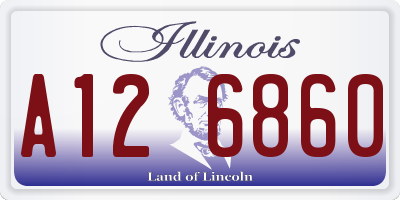 IL license plate A126860