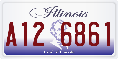 IL license plate A126861
