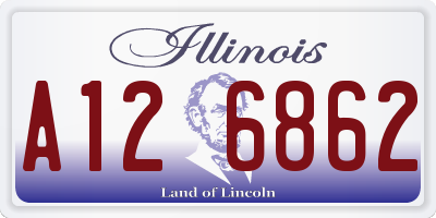 IL license plate A126862