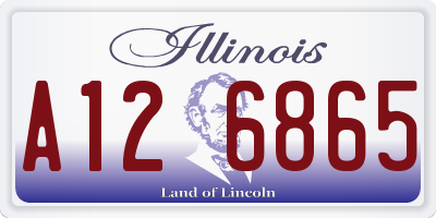 IL license plate A126865
