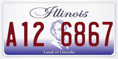 IL license plate A126867