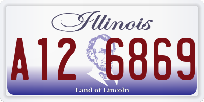 IL license plate A126869