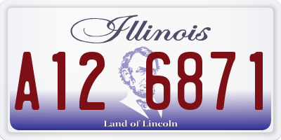 IL license plate A126871