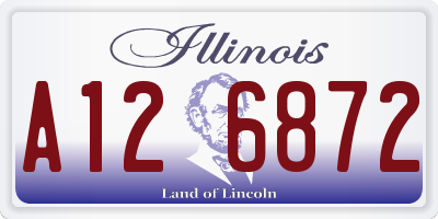 IL license plate A126872