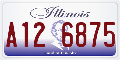 IL license plate A126875