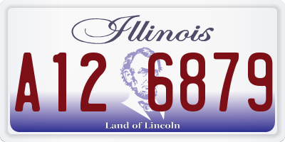 IL license plate A126879