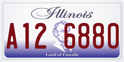 IL license plate A126880