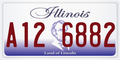 IL license plate A126882