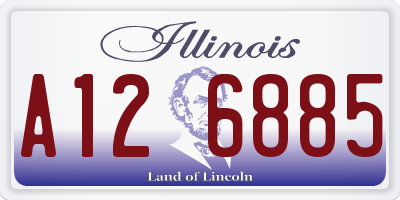 IL license plate A126885