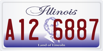 IL license plate A126887