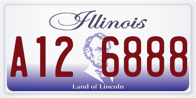 IL license plate A126888