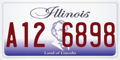 IL license plate A126898