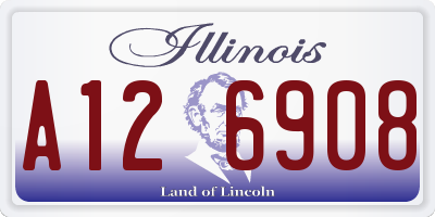 IL license plate A126908
