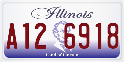 IL license plate A126918