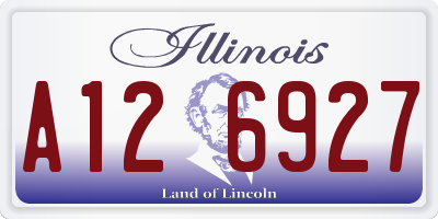 IL license plate A126927