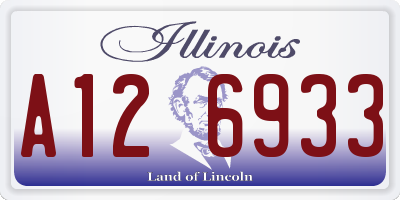 IL license plate A126933