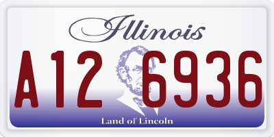 IL license plate A126936