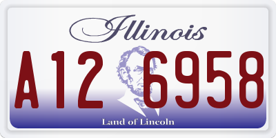 IL license plate A126958