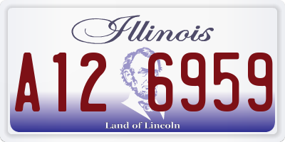 IL license plate A126959