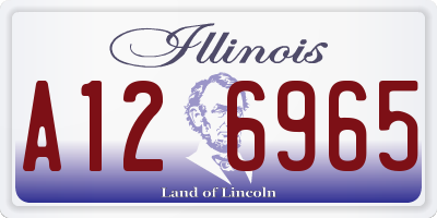 IL license plate A126965