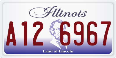 IL license plate A126967