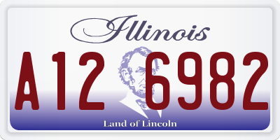 IL license plate A126982