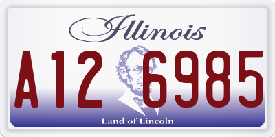 IL license plate A126985